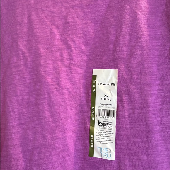 NWT Time and Tru Purple Short Sleeve Tee - Picture 4 of 10